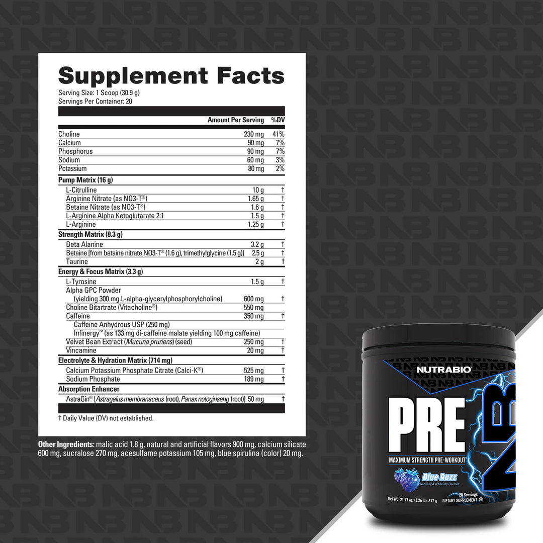 Nutrabio - PRE Workout