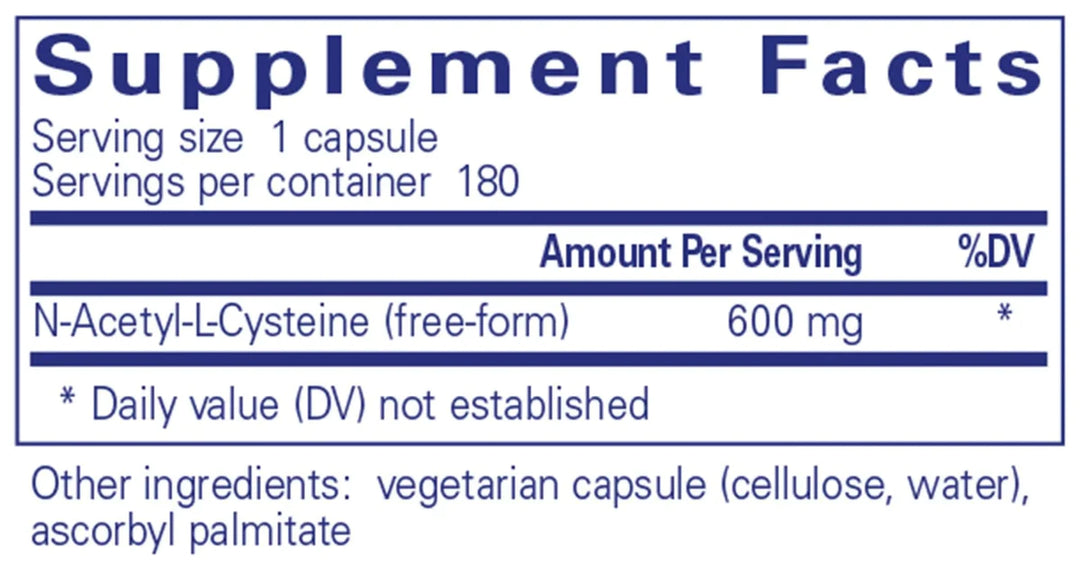 Pure Encapsulations - NAC 600mg
