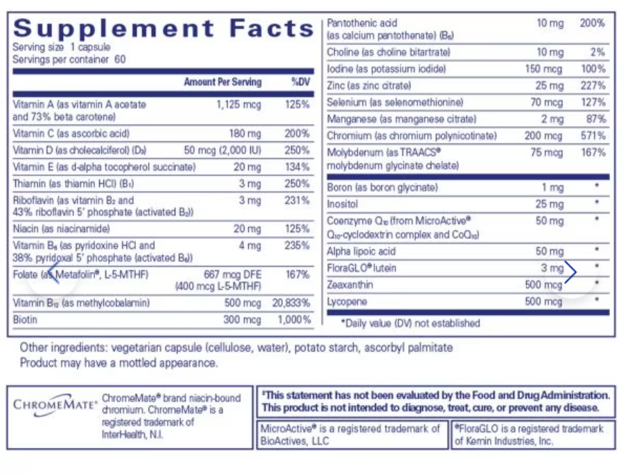 Pure Encapsulations - O.N.E Multivitamin