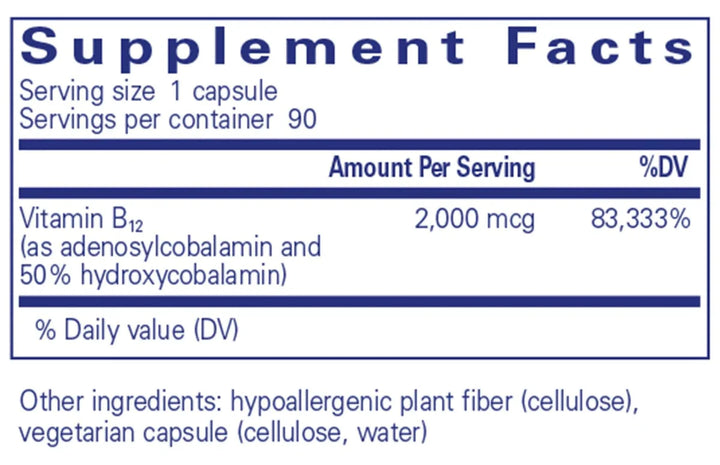Pure Encapsulations - Adenosyl/Hydroxy B12