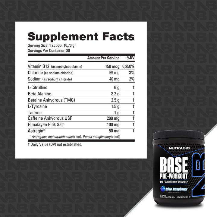 Nutrabio - Base Pre-Workout