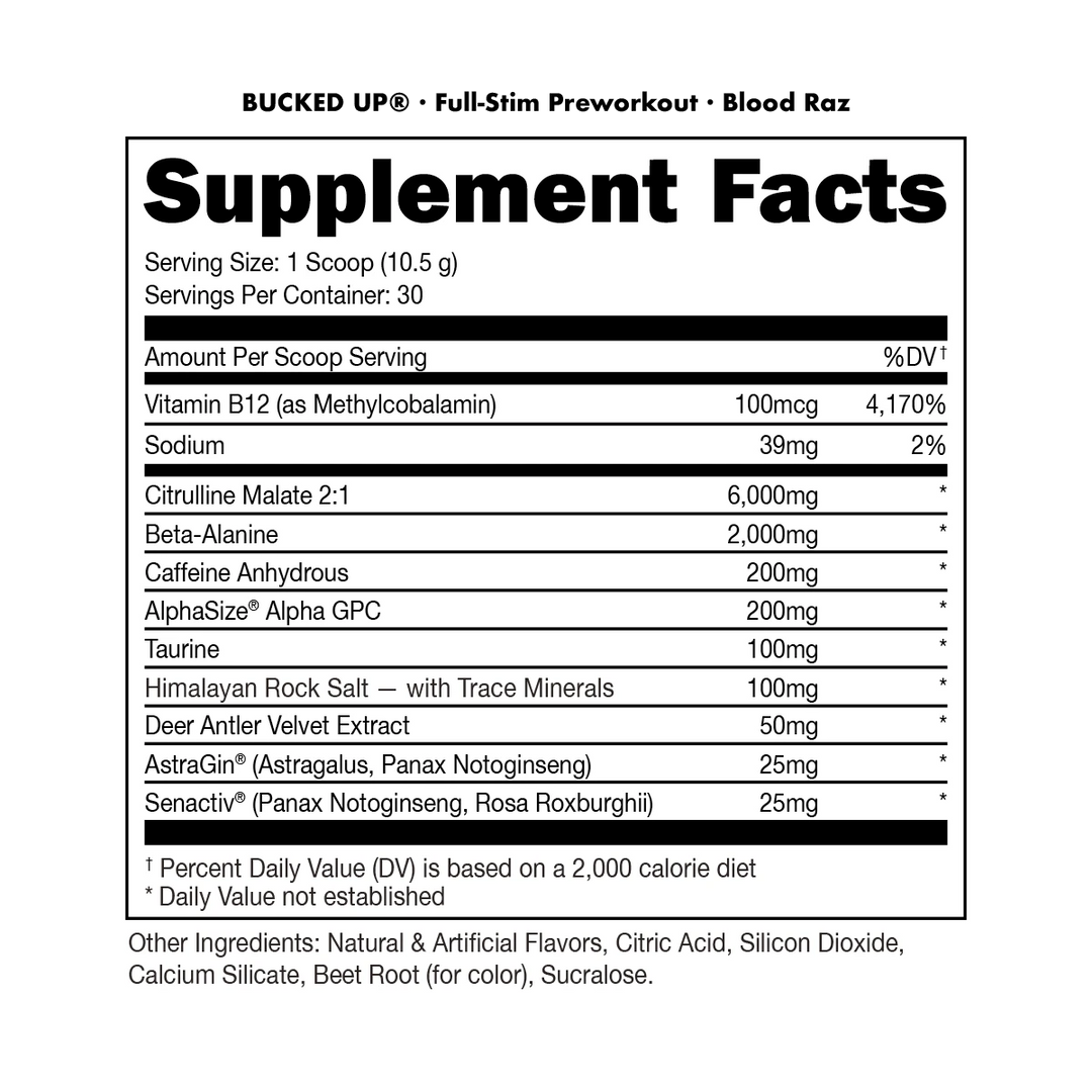 Bucked Up - Preworkout