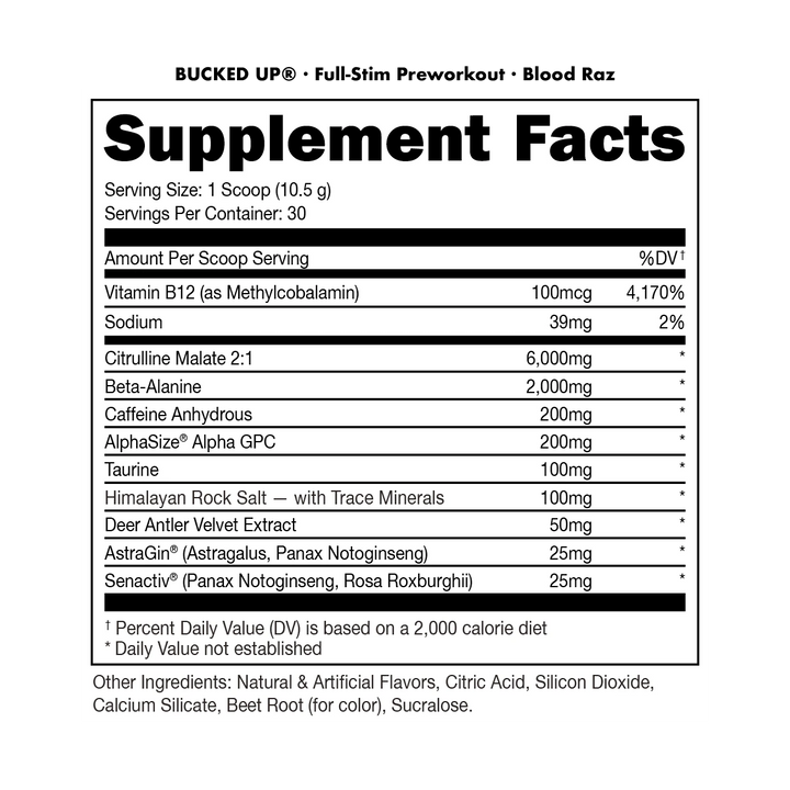 Bucked Up - Preworkout