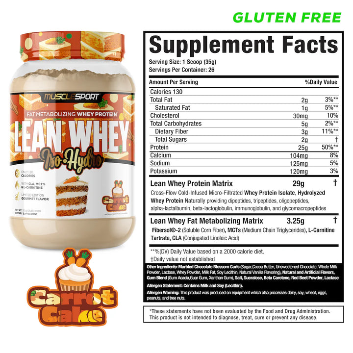 Musclesport - Lean Whey Iso Hydro Protein Powder