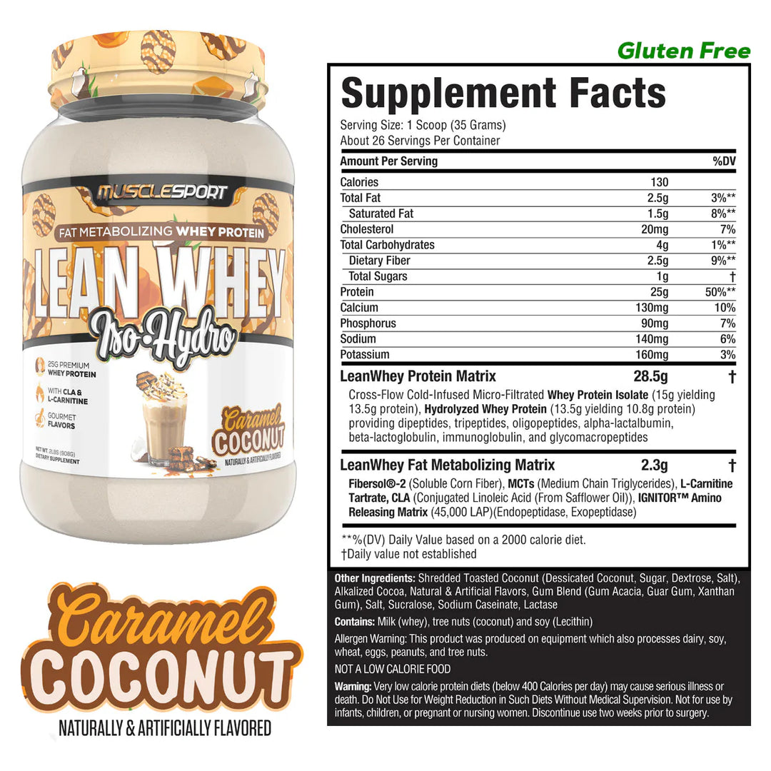 Musclesport - Lean Whey Iso Hydro Protein Powder