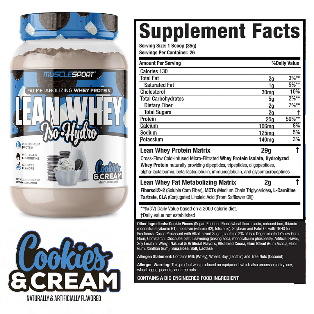 Musclesport - Lean Whey Iso Hydro Protein Powder