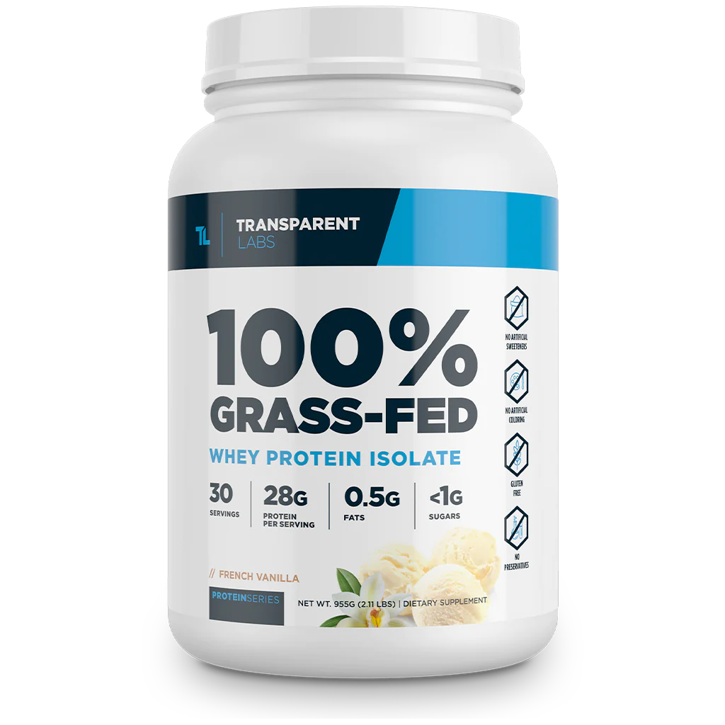 Transparent Labs - 100% Grass-fed Whey Protein Isolate
