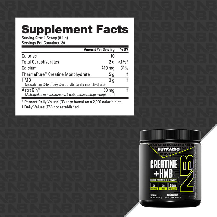 Nutrabio - Creatine + HMB