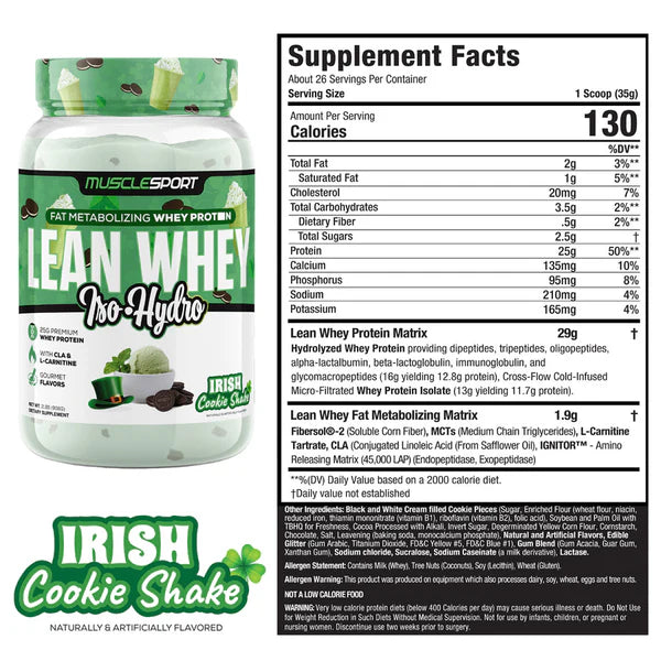 Musclesport - Lean Whey Iso Hydro Protein Powder