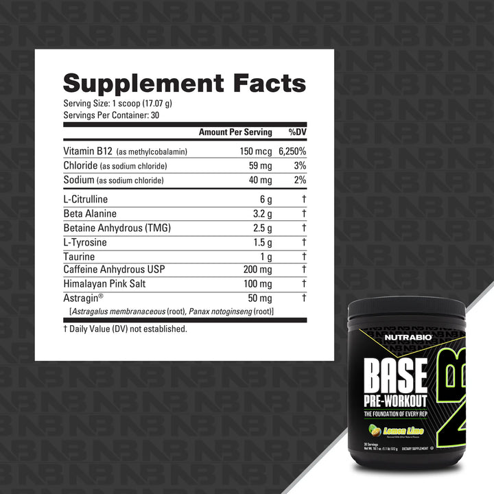 Nutrabio - Base Pre-Workout