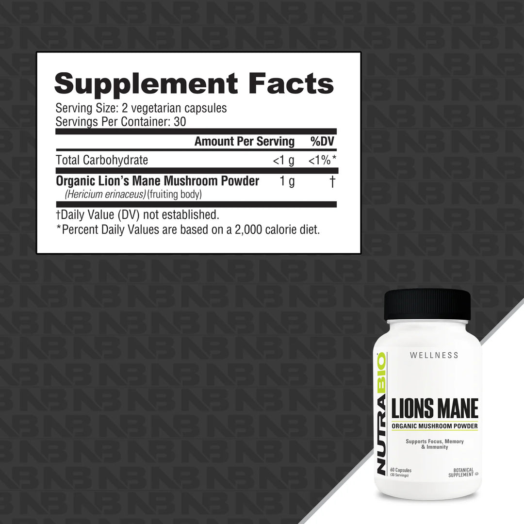 Nutrabio - Lions Mane (500 mg)