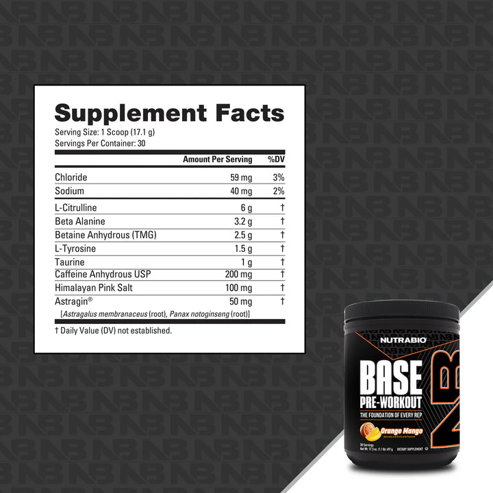 Nutrabio - Base Pre-Workout