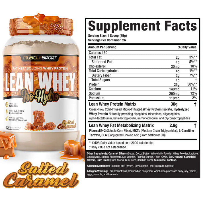Musclesport - Lean Whey Iso Hydro Protein Powder