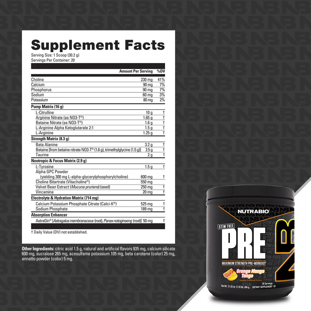 Nutrabio - PRE Workout