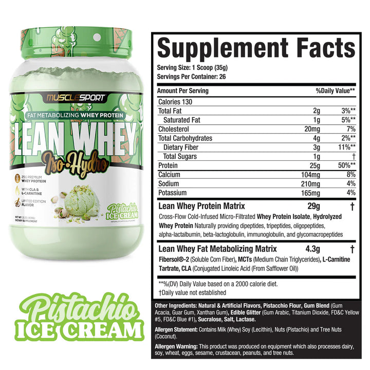 Musclesport - Lean Whey Iso Hydro Protein Powder