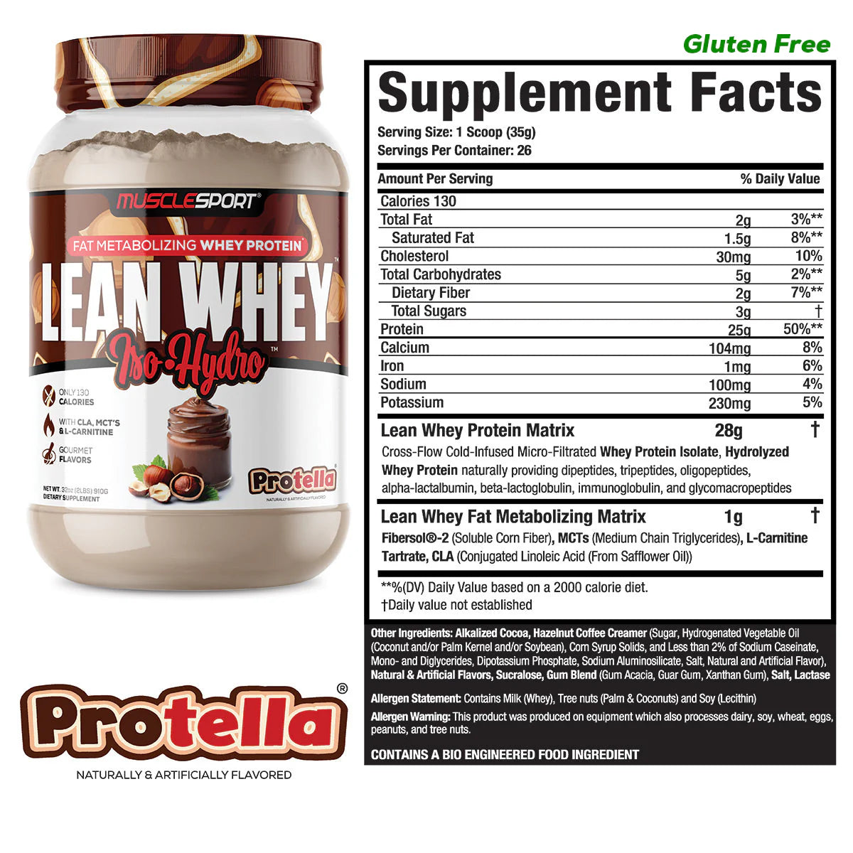 Musclesport - Lean Whey Iso Hydro Protein Powder – Nutrition Lab