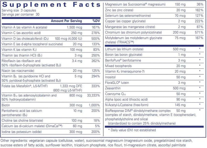 Pure Encapsulations - PureGenomics Ultramultivitamin