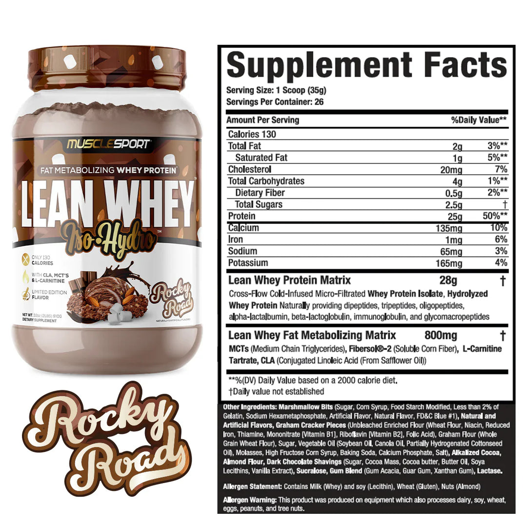 Musclesport - Lean Whey Iso Hydro Protein Powder