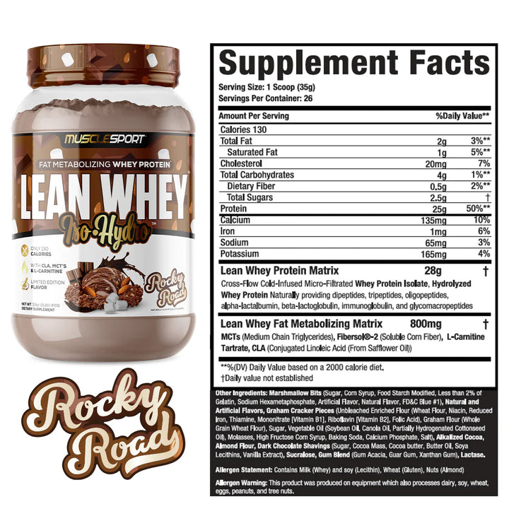Musclesport - Lean Whey Iso Hydro Protein Powder