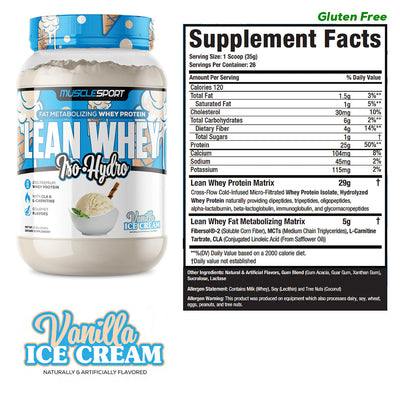 Musclesport - Lean Whey Iso Hydro Protein Powder