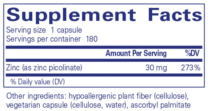 Pure Encapsulations - Zinc 30