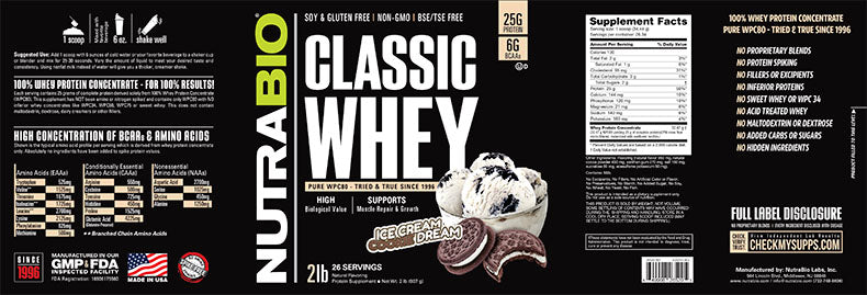 Nutrabio - Classic Whey