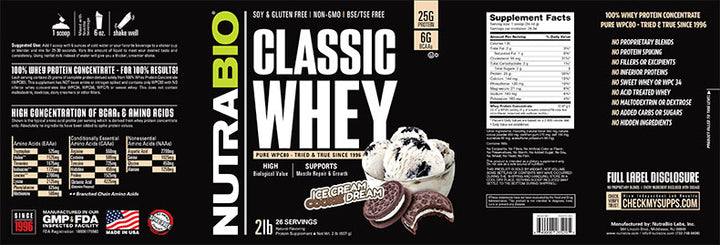 Nutrabio - Classic Whey