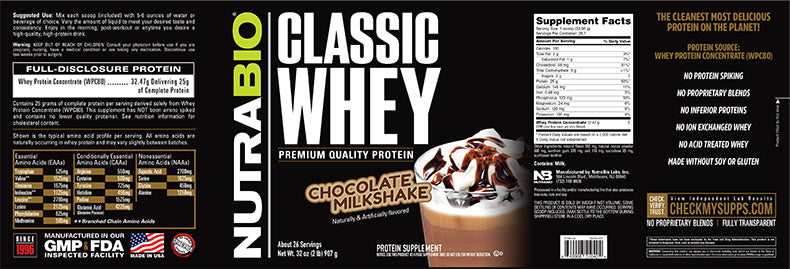Nutrabio - Classic Whey