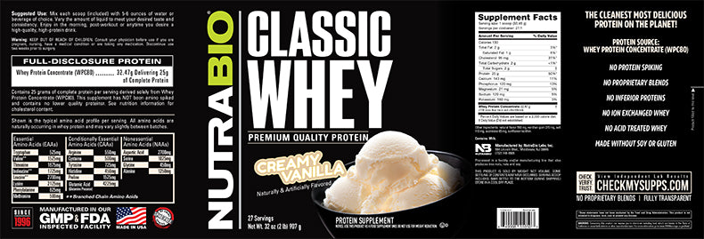 Nutrabio - Classic Whey