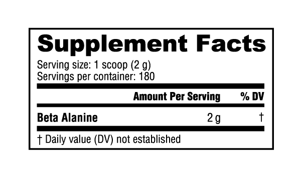 Nutrabio - Beta Alanine