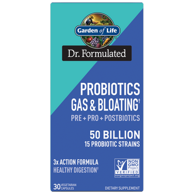 Garden of Life - Dr. Formulated Probiotics Gas and Bloating† 50 Billion