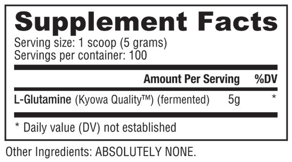 Nutrabio - Glutamine 500Grams