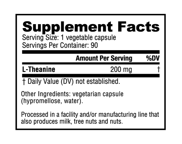 Nutrabio - L-Theanine 200mg
